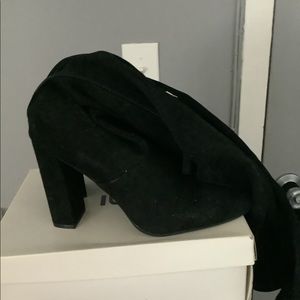 Steve Madden black OTK boots